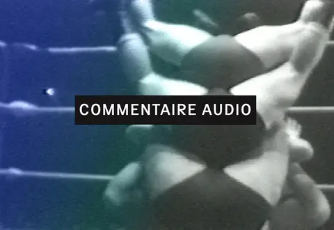 Continuons le combat (Commentaire audio)- réal. Pierre Falardeau, trois lutteurs la tête en bas, vus de dos